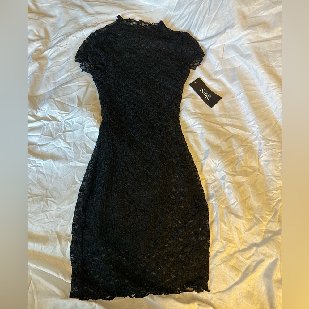Black lace dress size small NWT